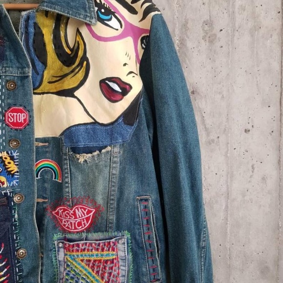 HANDMADE Vintage Denim 90's Levis Lee Diesel - Picture 3 of 5